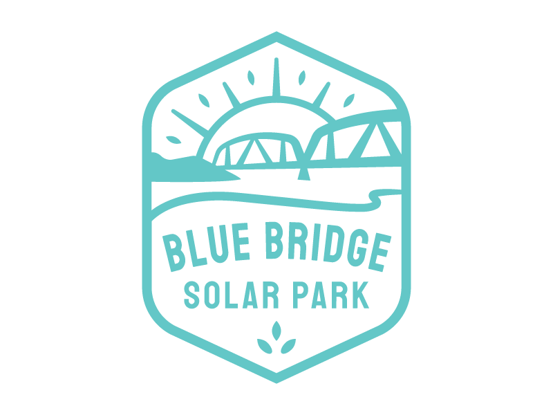 logo of blue bridge solar park