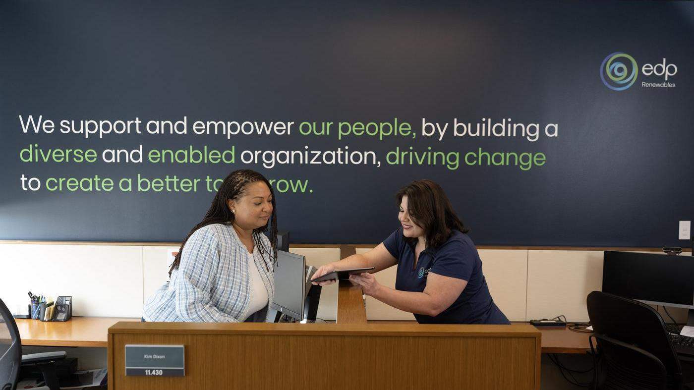 Office employees in EDPR's Houston Office